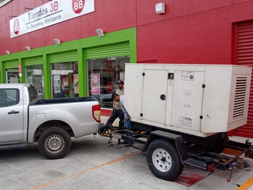 Equipo de generación eléctrica instalado