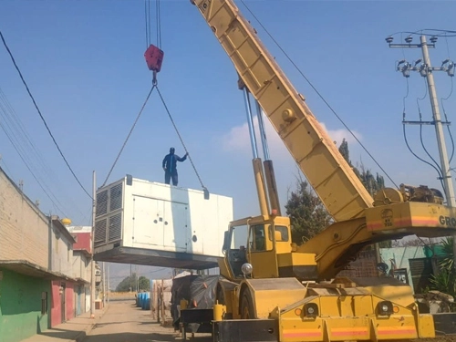 Planta de emergencia en nave industrial
